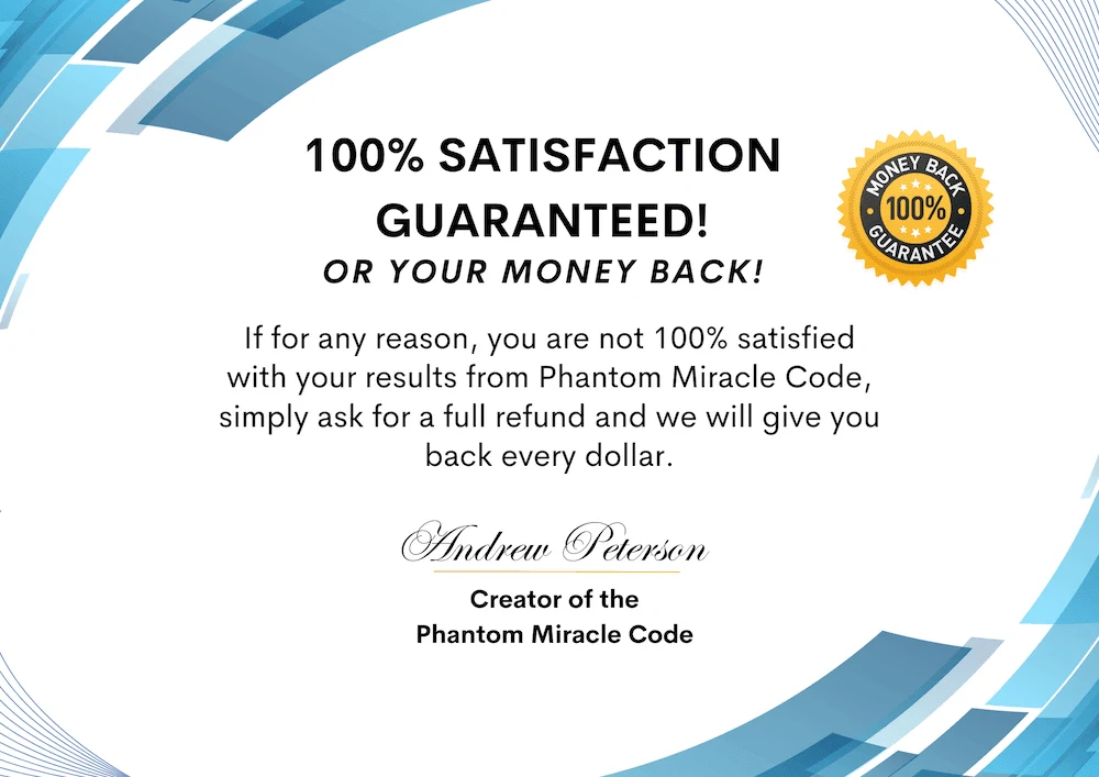 Phantom Miracle Code Satisfaction Guarantee 