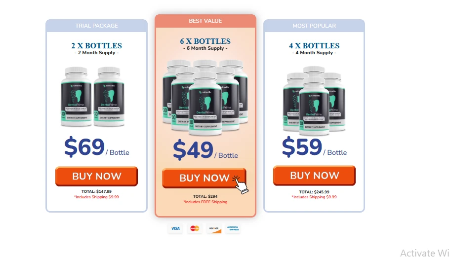 DentalPrimeBottlesPricing