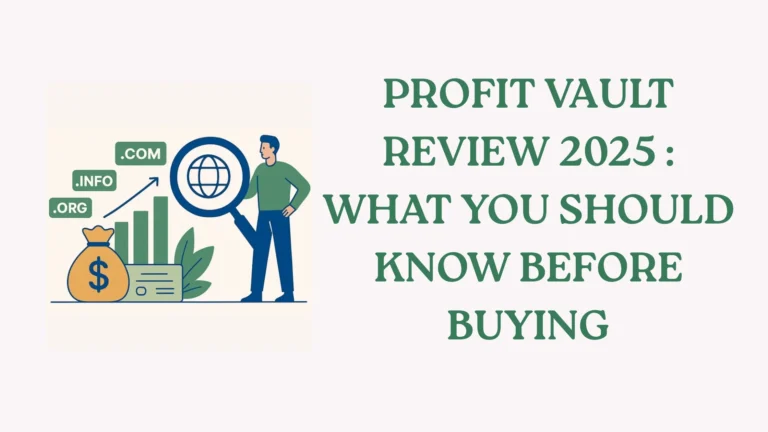 Profit Vault Review 2025 : What You Should Know Before Buying