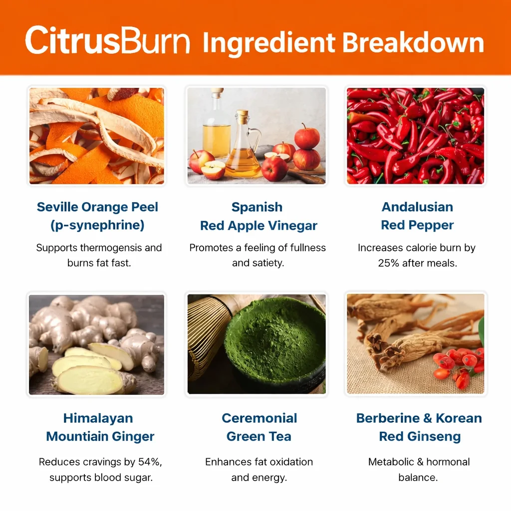 CitrusBurn Ingredients Details 