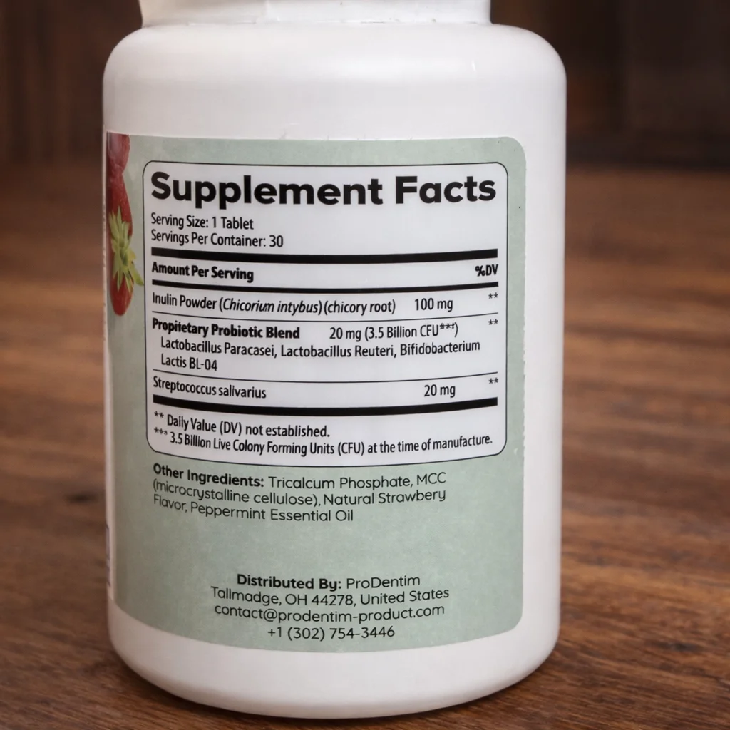 Prodentim Ingredient details 